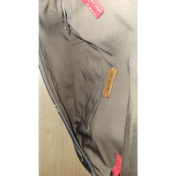 J Crew Mariner Sailor Clutch Nautical Anchor Red‎ White and Blue - Picture 7 of 8